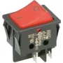 Interruptor basculante Bachmann 924.099 negro rojo 2P