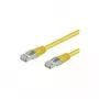 Cable de red CAT 5e Wentronic Goobay, F/UTP, amarillo, 50 m - mezcla de cobre CCA (50869)