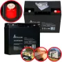 Extralink AGM 12V 18Ah batería sin mantenimiento