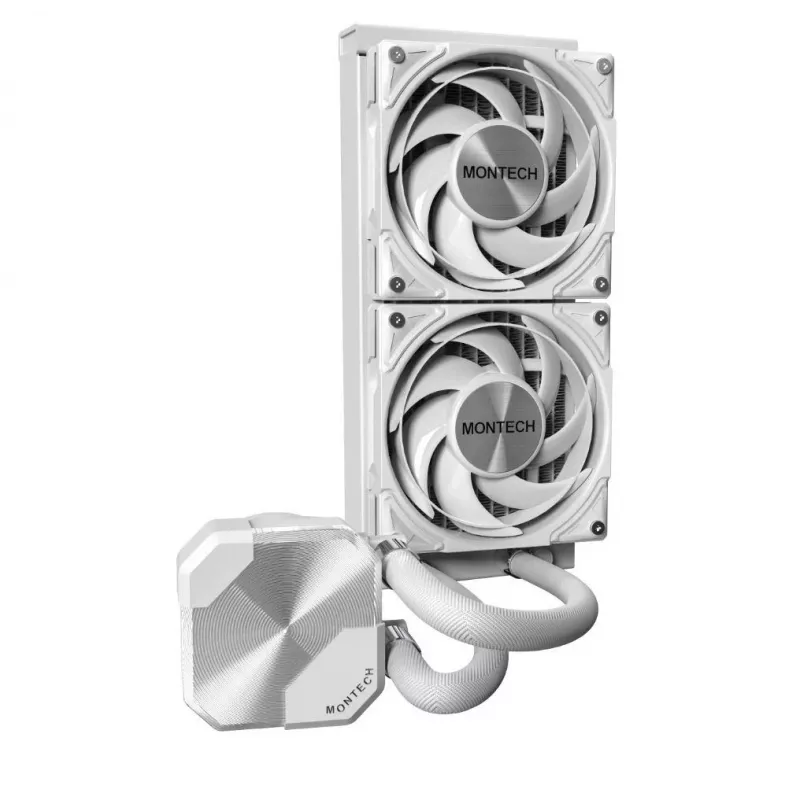 Montech HyperFlow Silent 240 refrigeración líquida todo en uno para procesador 12 cm blanco 1 ud.