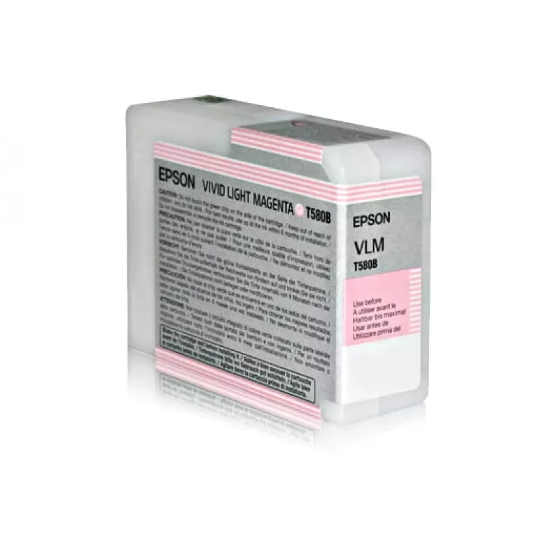 Epson Singlepack Vivid Light Magenta T580B00, Vivid light Magenta, tinta pigmentada, 80 ml, 1 ud.