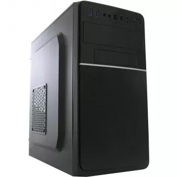 LC Power 2015MB - Torre - micro ATX - sin fuente de alimentación - Negro - USB/Audio (LC-2015MB-ON)