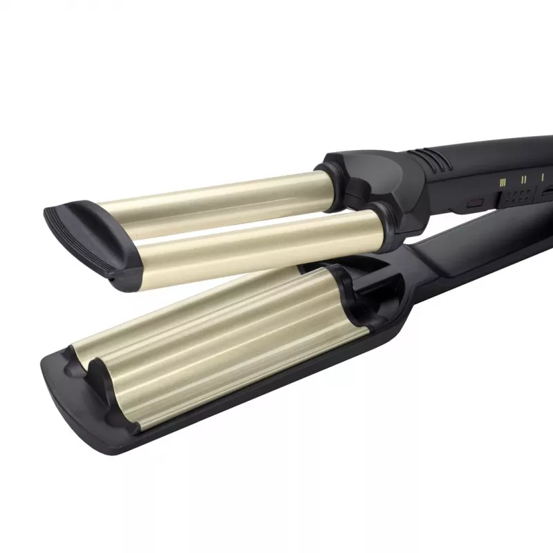 BaByliss C260E EasyWaves plancha texturizadora Warm Black, Silver 70,9 (1,8 m)
