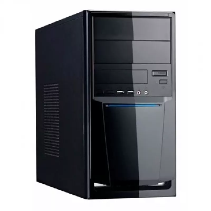 Linkworld 7271-23 Caja de ordenador semitorre negra