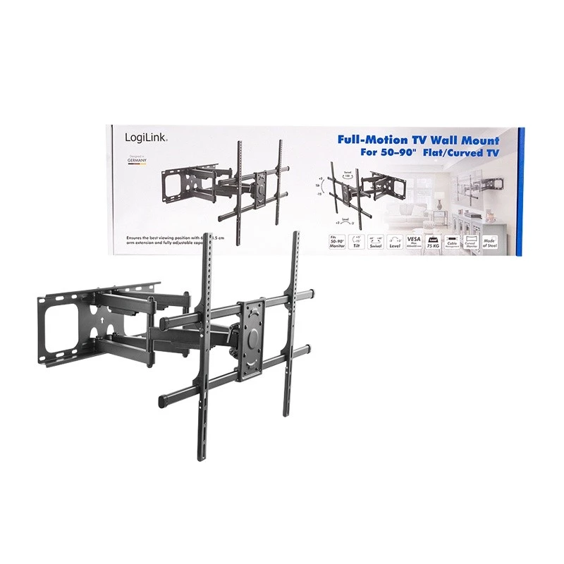 LogiLink Soporte de pared para TV 50–90