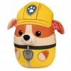 Peluche PAW Patrol Rubble Squish, juguete oficial de la popular serie de dibujos animados, peluche suave para niños a partir de 1 año, 30 cm
