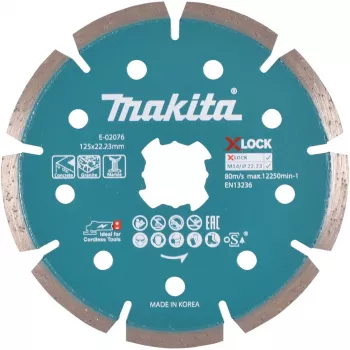 Makita - disco de corte diamantado - para hormigón, granito, mármol - 125 mm - para Makita GA041GM201, XGT GA041GZ