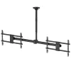 Soporte de techo MACLEAN MC-111 B para dos televisores, carga máx. 2×40 kg, VESA máx. 600×400