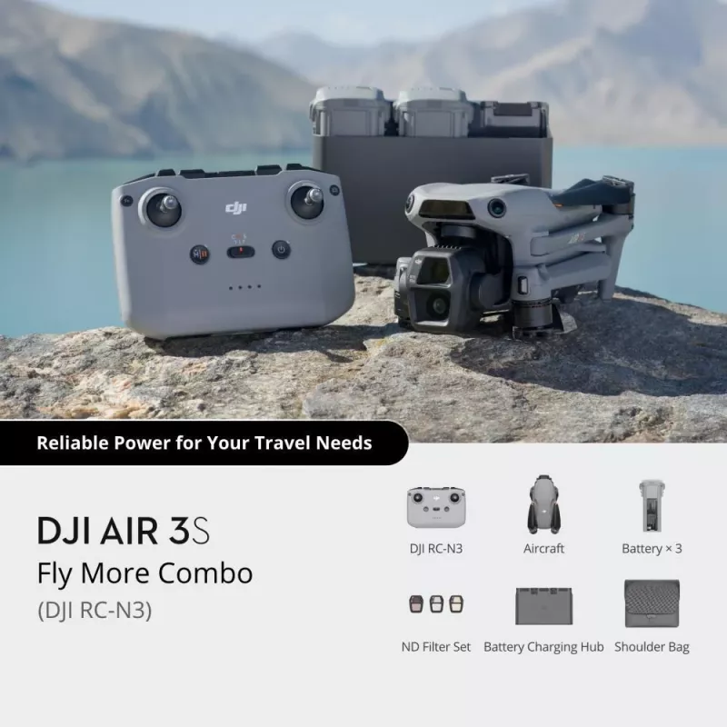 DJI Air 3S Fly More Combo (DJI RC-N3) dron