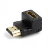 Adaptador HDMI GEMBIRD A-HDMI90-FML, HDMI a HDMI, adaptador en ángulo recto de 90°, negro