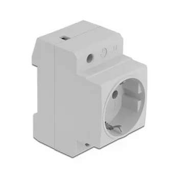Toma de corriente CEE 7/3 DeLOCK 11469 gris claro 250V 16A