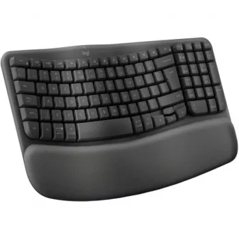 Teclado Logitech Wave Keys Office RF Wireless + Bluetooth QWERTY US International grafito
