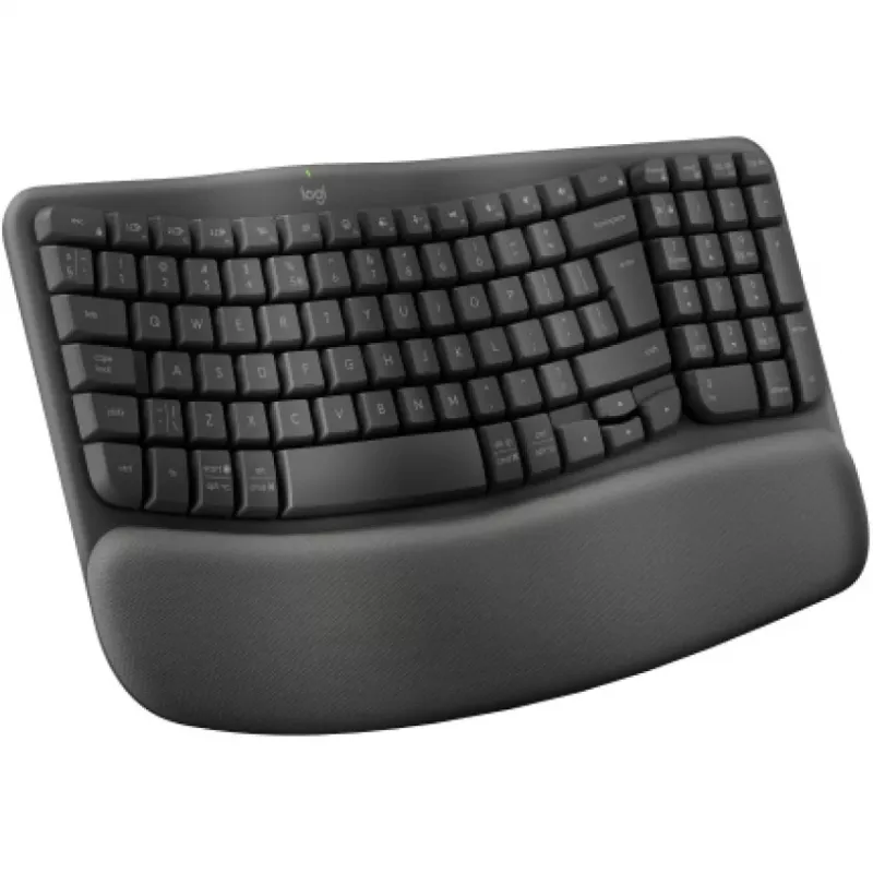 Teclado Logitech Wave Keys Office RF Wireless + Bluetooth QWERTY US International grafito