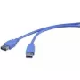 Cable de extensión USB 3.0 Renkforce 1420710, 3 m, azul