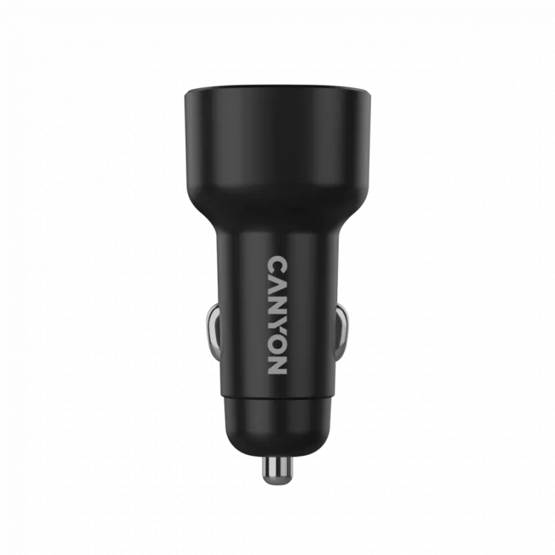 CANYON Cargador para coche OnDrive 48 PD 48W USB-A+USB-C Negro