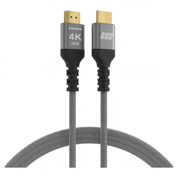 Cable HDMI EFB Elektronik High-Speed con Ethernet 4K60Hz gris - cable - digital/display/vídeo (HDMI-20-00005)