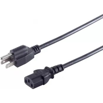 Cable de alimentación ShiverPeaks US60006 — conector EE. UU. (tipo B) a conector hembra IEC C13, cable de alimentación