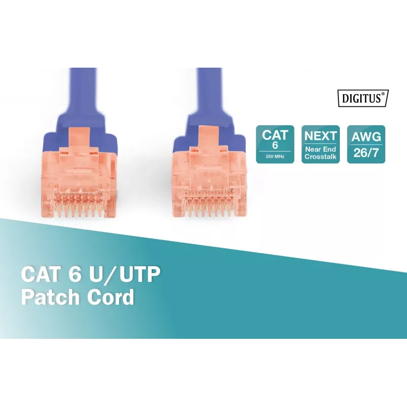 Digitus DK-1612-030/B Cable de red RJ45 cable de parcheo CAT 6 U/UTP B