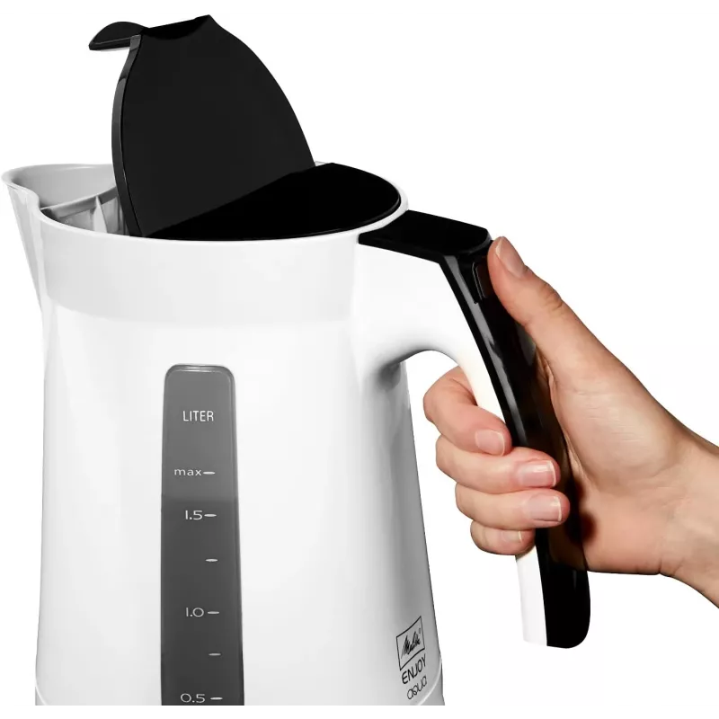 Hervidor eléctrico Melitta Enjoy Aqua 1,7 L 2400 W negro blanco