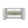 Delock 67319 Regleta de interruptores automáticos de 10" con cubierta y carril DIN, 3U, metal, gris