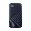 WD My Passport SSD WDBAGF0010BBL - SSD - cifrado - 1 TB - externo (portátil) - USB 3.2 Gen 2 (conector USB-C) - AES de 256 bits - Azul medianoche