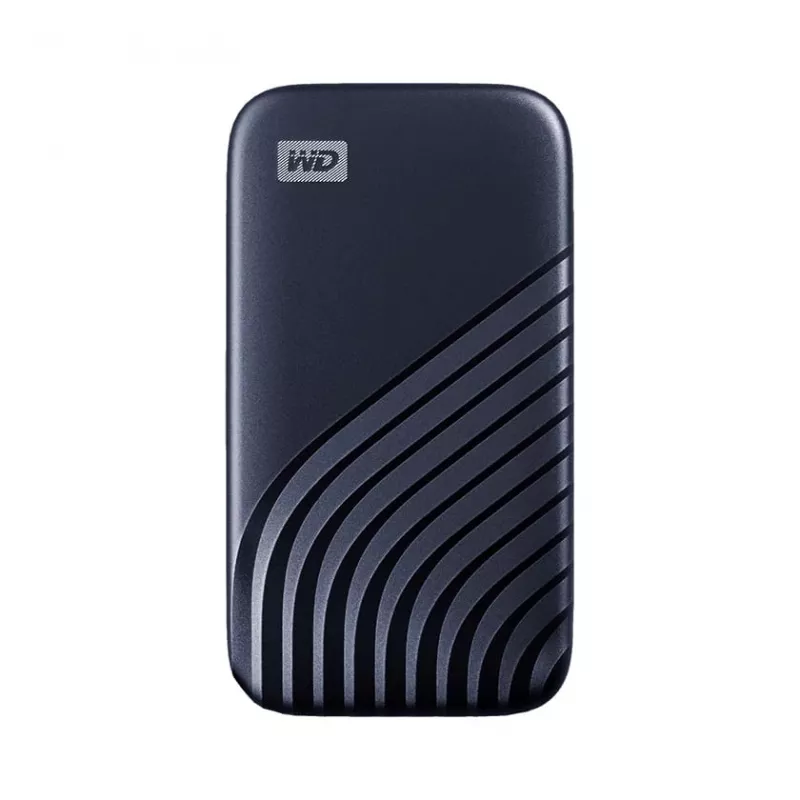 WD My Passport SSD WDBAGF0010BBL - SSD - cifrado - 1 TB - externo (portátil) - USB 3.2 Gen 2 (conector USB-C) - AES de 256 bits - Azul medianoche