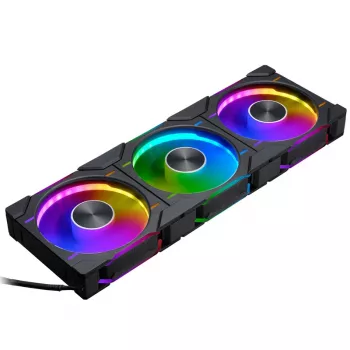 Ventilador de caja Phanteks D30 120mm ARGB PWM - Negro, pack de 3
