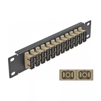 Panel de parcheo de fibra óptica DeLOCK 10