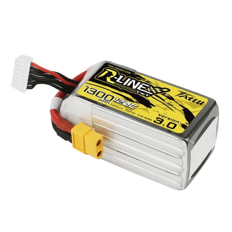 Batería Tattu R-Line Version 3.0 1300mAh 22.2V 120C 6S1P XT60