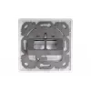 Digitus | Placa de pared para módulos Keystone, tipo alemán, placa central 50x50 mm, marco 80x80 mm | DN-93801-1