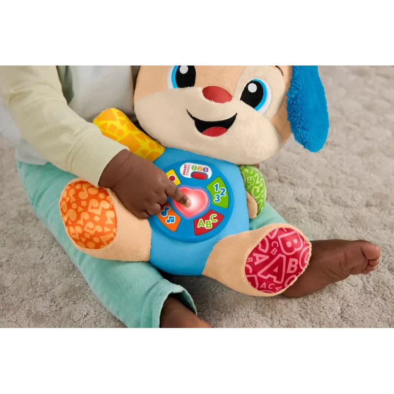 Juguete educativo interactivo MATTEL Fisher-Price Perrito Ríe y Aprende JFD27 – luces, sonidos y botones para el aprendizaje temprano