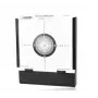 Recogedor de balines metálico broń.pl K-17-3 17x17 cm plano — placa captabalines para dianas, negra, montaje en pared o soporte