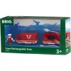 Tren de batería rojo World, vehículo de juguete rojo