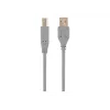 Cable USB 2.0 conector macho A a conector macho B, 1,8 m, gris