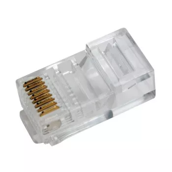 Conector macho RJ45 LogiLink MP0020 transparente
