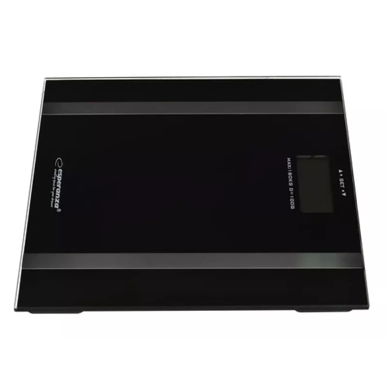 Báscula de baño Esperanza EBS018K – electrónica, 180 kg, negra