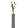 Cable de red Wentronic Goobay CAT 6, U/UTP, gris, 100 m - CCA, AWG 24/7 (hilo), PVC (93884)