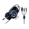 Gembird GGS-UMGL4-01 Phantom kit gaming 4 en 1 retroiluminado (teclado, ratón, auriculares, alfombrilla de ratón), con cable USB, distribución US, negro