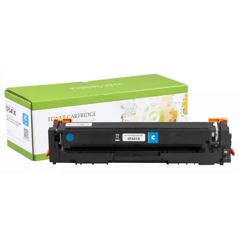 Cartucho compatible Static-Control n.º 203X cian 2,5K (CF541X)/Canon CRG-054HC chip nuevo