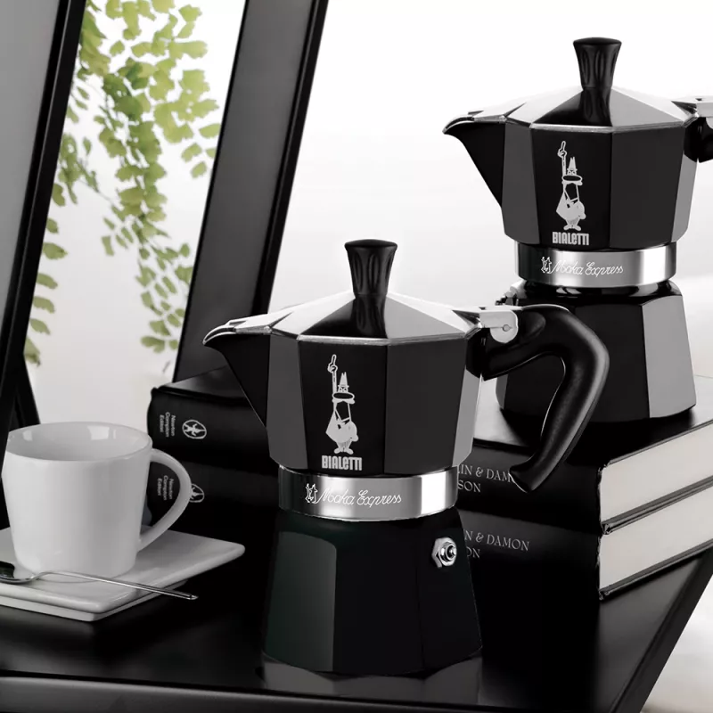 Bialetti 4951 Cafetera Moka Negra