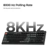 Teclado mecánico Full-Size (100%) Keychron V6 Ultra 8K — QWERTY, Bluetooth, RGB LED, negro
