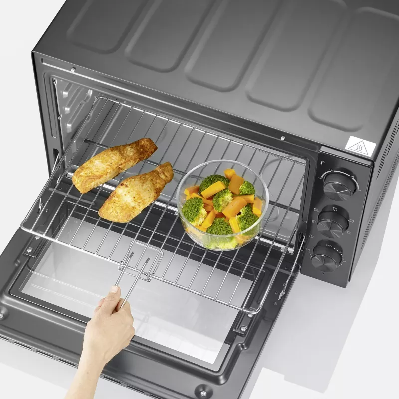 Horno eléctrico de sobremesa independiente SEVERIN TO 2076 — 46 L, 1800 W, independiente, negro, 515×420×365 mm