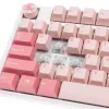 Teclado Ducky One 3 Gossamer Pink Gaming USB US inglés rosa, blanco