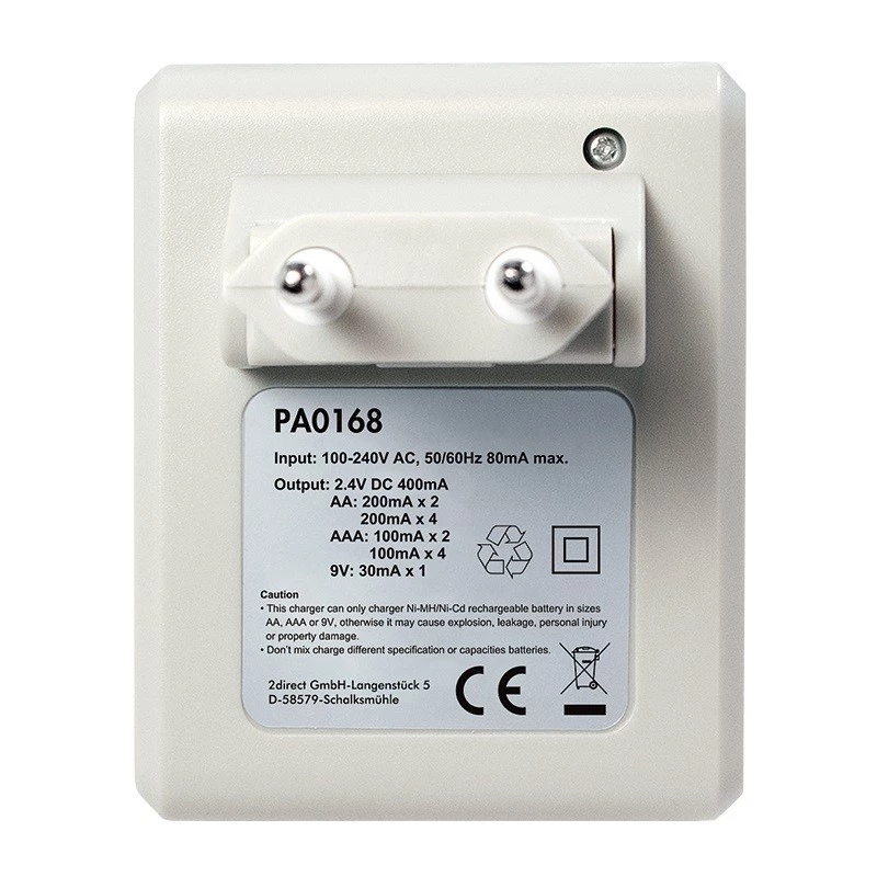 Cargador de baterías para Ni-MH / Ni-Cd AA / AAA / 9V