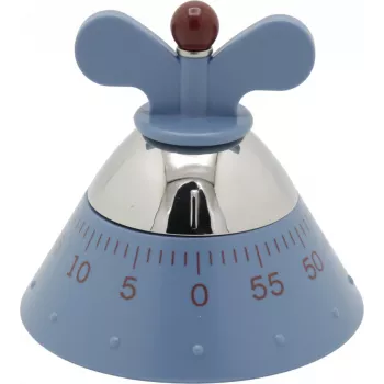 Temporizador de cocina Alessi A09 azul 120mm x 120mm x 90mm