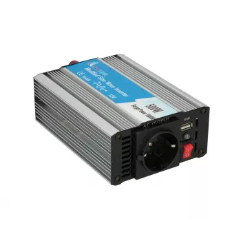 Convertidor de tensión para coche Extralink OPIM-500W 12V, 500W onda sinusoidal modificada, carcasa de aluminio, refrigeración activa