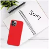 Tapa trasera para móvil FIXED para Apple iPhone 16e, goma, rojo, funda protectora fina