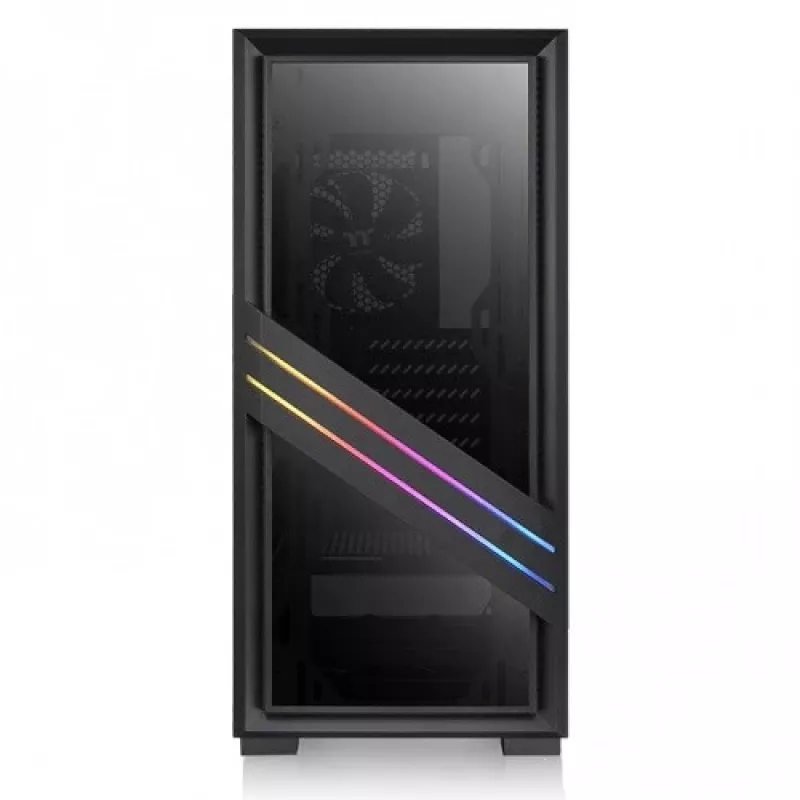Caja de PC Thermaltake Versa T35 TG RGB Midi Tower negra