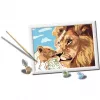 CreArt - León con cría, pintura