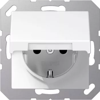 Toma de corriente Jung A 520 KL WW — CEE 7/3, 250 V, 16 A, IP44, blanco, duroplast